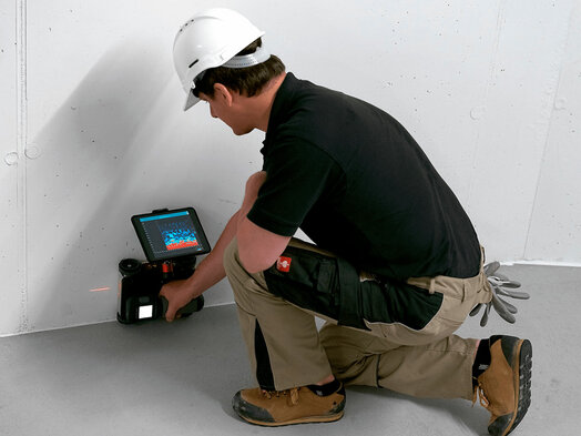 GP8000 The GP8000 is a portable concrete GPR radar. Faster, easier concrete inspections and structural imaging with SFCW ground penetrating radar technology