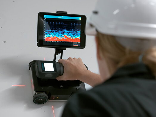 GP8000 The GP8000 is a portable concrete GPR radar. Faster, easier concrete inspections and structural imaging with SFCW ground penetrating radar technology