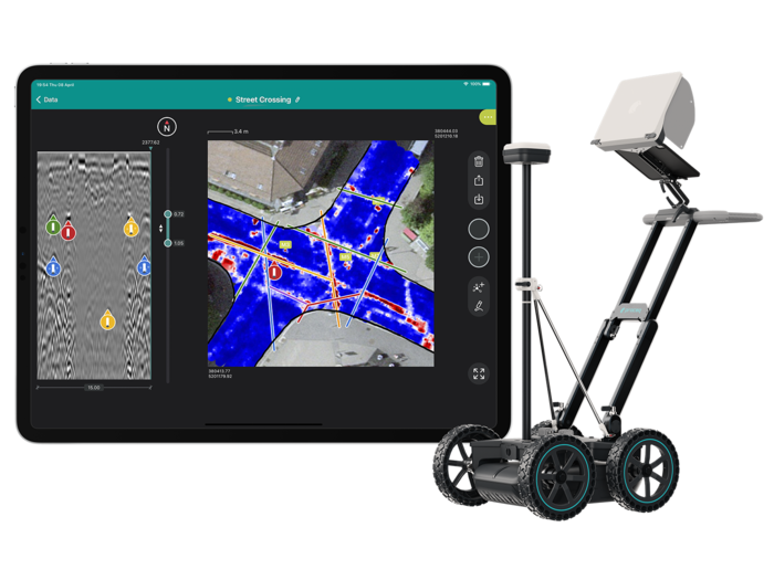 GS8000 Il flusso di lavoro e la tecnologia più efficienti in tempo reale per la scansione e la digitalizzazione del sottosuolo