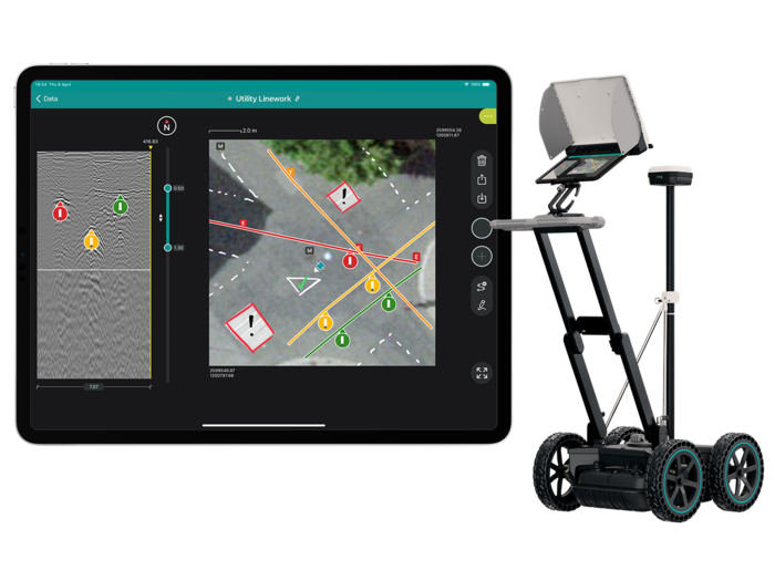 GS8000 O fluxo de trabalho e a tecnologia mais eficiente em tempo real para digitalizar e digitalizar o subsolo