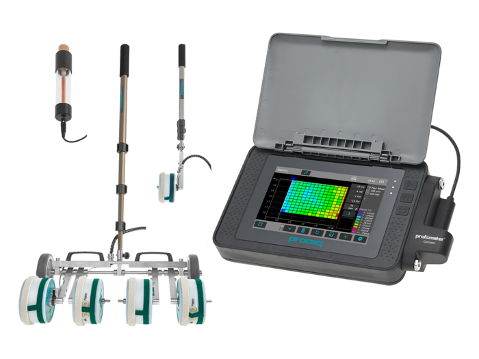 Profometer Corrosion Advanced half-cell measuring instrument for on-site mapping of the corrosion potential