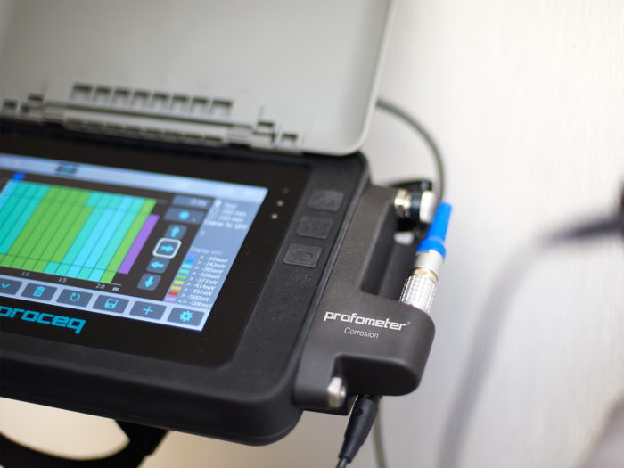 Profometer Corrosion Advanced half-cell measuring instrument for on-site mapping of the corrosion potential