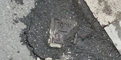 find manhole cover buried in concrete with GPR