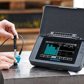 Heavy parts inspection Equotip portable hardness testers